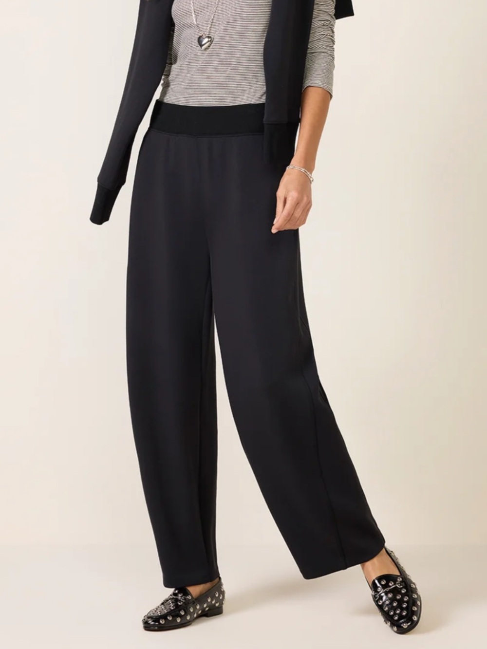 SPANX Evereve Air Essentials Luxe black Ankle Pant